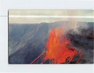 Postcard Lava Burst Kilauea Iki Volcano Hawaii Volcanoes National Park Hawaii