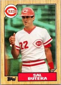 1987 Topps Baseball Card Sal Butera Cincinnati Reds sk3293