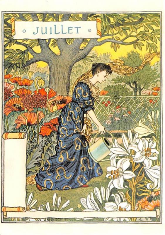 Juillet, Eugene Grasset Unused 