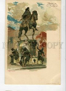 3147375 GERMANY BERLIN by KLEY Vintage litho undivided postcard