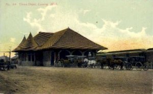 Union Depot, Lansing, Michigan, MI, USA Railroad Train Depot Unused very ligh...