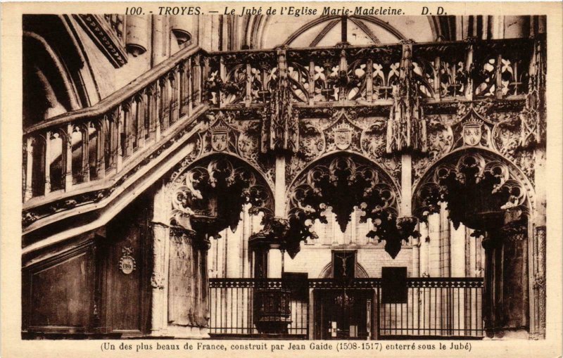 CPA Troyes- Le Jube de l'Eglise Marie Madeleine FRANCE (1007874)