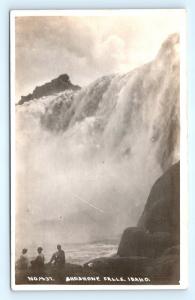 Postcard ID Shoshone Falls RPPC Wesley Andrews Waco Real Photo D24