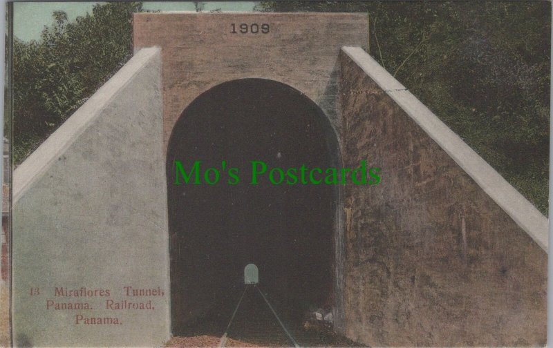 Panama Postcard - Miraflores Tunnel, Panama Railroad  RS32340