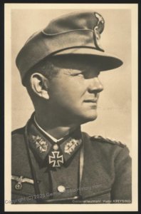 3rd Reich Germany Generalleutnant Hans Kreysing Knights Cross RKT Hoffman 112167