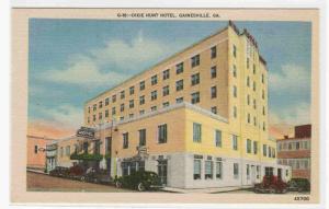 Dixie Hunt Motel Gainesville Georgia linen postcard