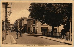 CPA SAUJON - Rue Carnot - Le Port (104632)