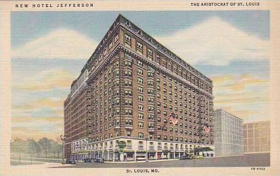 Missouri St Louis New Hotel Jefferson Curteich