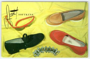 1953 QUEEN QUALITY BOOT SHOP EMPIRE STATE BLDG ACCENT SOFTKINS SHOES ADVERTISING