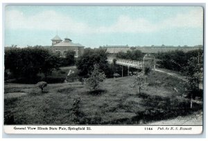 Springfield Illinois IL Postcard General View Illinois State Fair Exterior c1910