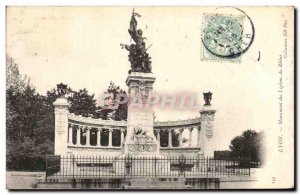 Old Postcard Lyon Rhone Legions Monument Lion