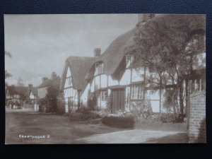 Worcestershire CROPTHORNE COTTAGES - Old RP Postcard by W.A.Call of Monmouth
