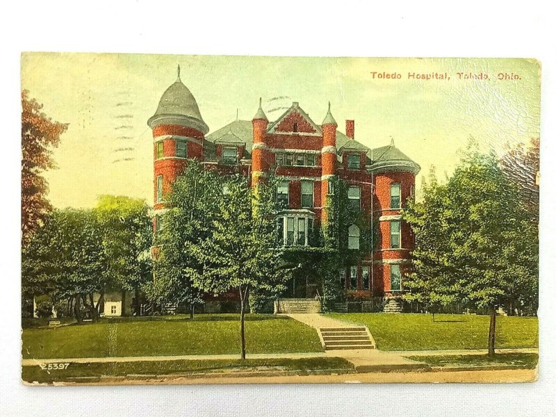 Vintage Postcard 1910's Toledo Hospital OH Ohio