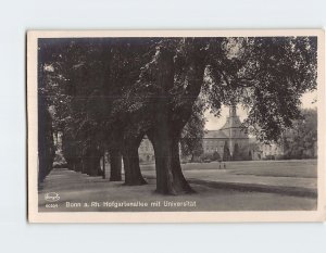 Postcard Hofgartenallee mit Universität, Bonn, Germany
