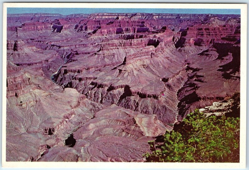 c1970s Grand Canyon, AZ Mather Point Chasm-View South Entrance Aerial 4x6 PC M10