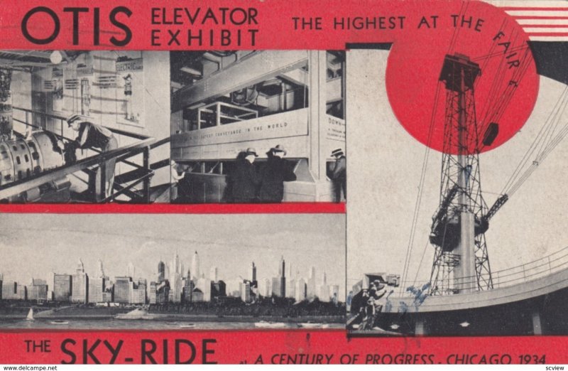 CHICAGO , Illinois , 1934 Exposition ; OTIS Elevator #2