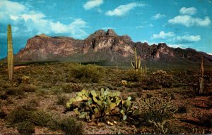 Arizona Mesa The Superstition Mountain Range 1963