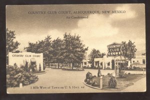 ALBUQUERQUE NEW MEXICO ROUTE 66 COUNTRY CLUB COURT ROUTE 66 B&W POSTCARD