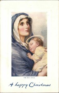 TUCK CHRISTMAS Holy Child Baby Jesus Mother Mary Antique Postcard