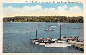 Canadohta Lake from Lake View Inn Canadohta Lake, Pennsylvania PA  