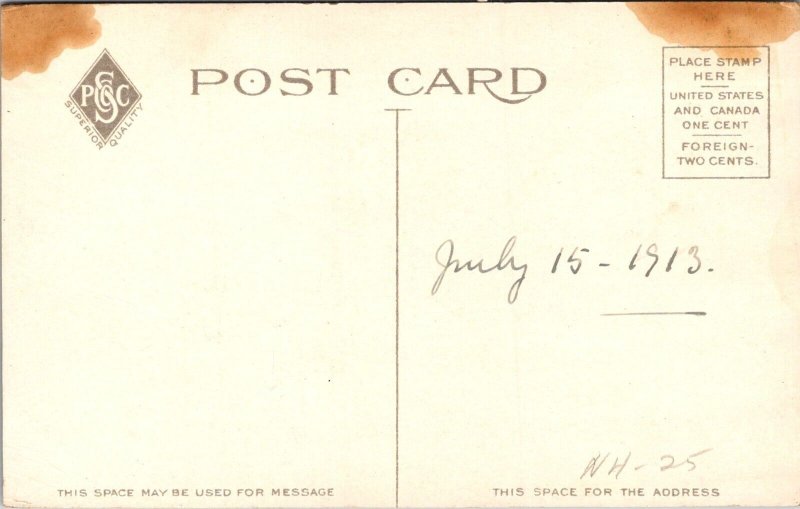 Dumpling Rock Light Lighthouse, New Bedford MA Vintage Postcard E53