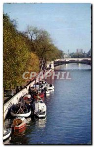 Old Postcard Paris Seine View of Notre Dame