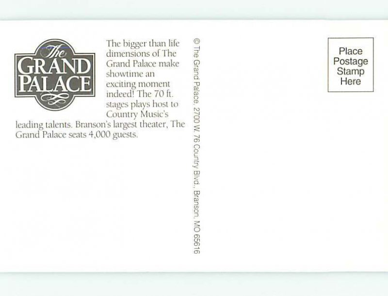 Chrome THEATER SCENE Branson Missouri MO AH4465