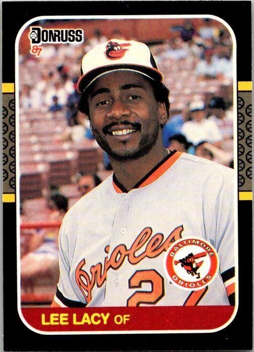 1986 Donruss Baseball Card Lee Lacy Baltimore Orioles sk12274