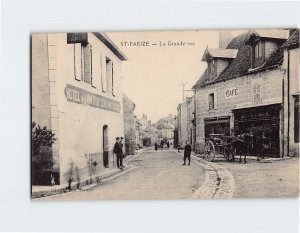 Postcard La Grande rue, Saint Parize, France