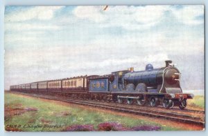 Glasgow Scotland Postcard Glasgow Express Train Caledonian Ry. c1910 Tuck Art