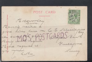 Family History Postcard - Striathfield - Lloyds Bank, Guildford, Surrey   RF4129