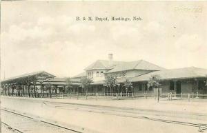 NE, Hastings, Nebraska, B &  M. Depot, A.H. Brooks No. 4