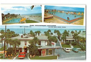 Daytona Beach Shores Florida FL Postcard 1971 Surf Oceanfront Cottages