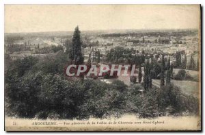 Postcard Old Angouleme General view of the Valley of the Charente to Saint Cy...