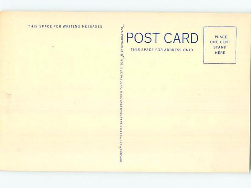 Unused Pre-1952 POST OFFICE SCENE Tell City - Near Evansville Indiana IN d8836