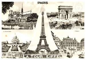 Postcard France Paris - multiview