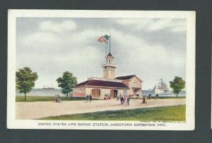 1907 Post Card Jamestown Expo 1907 U S Life Saving Station