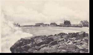 Maine Kennebunk Beach Splashing Surf At High Tide Albertype