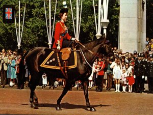Queen Elizabeth II on Horseback,London,England,UK