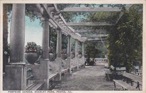 Illinois Peoria Pompeian Garden Bradley Park 1920