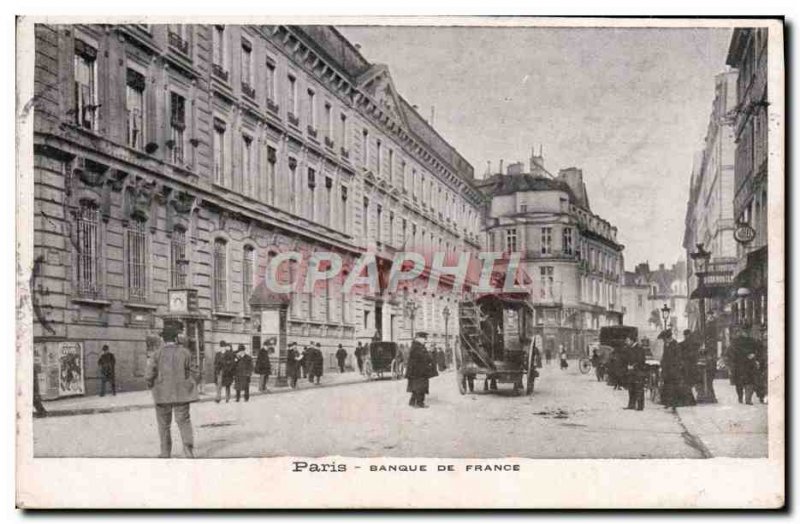 Old Postcard Paris Banque De France