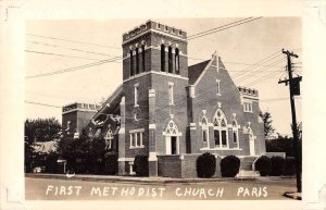 Paris Texas First Methodist Church Real Photo Vintage Postcard AA35963