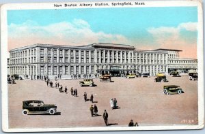 postcard Massachusetts - New Boston Albany Station, Springfield