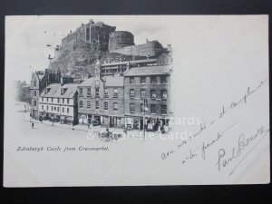 Scotland: Edinburgh Castle from Grassmarket c1902 Undivided Back