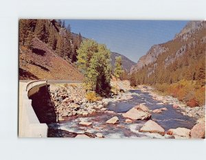 Postcard The Gallatin Canyon, Montana