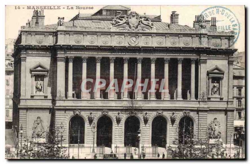 Postcard Old Marseille Bourse