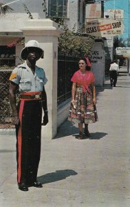 JAMAICA, 1940-60s; West Indies Policeman in Colorful Uniform