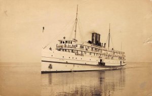 RPPC STEAMER BELFAST Belfast, Maine 1925 Townsend Photo Vintage Postcard