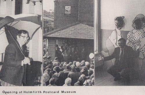 Holmfirth BBC Weatherman Ian McGaskill Opens Museum Photo Postcard