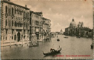 Vtg Postcard Venezia Venice - Canal Grande dali Accademia